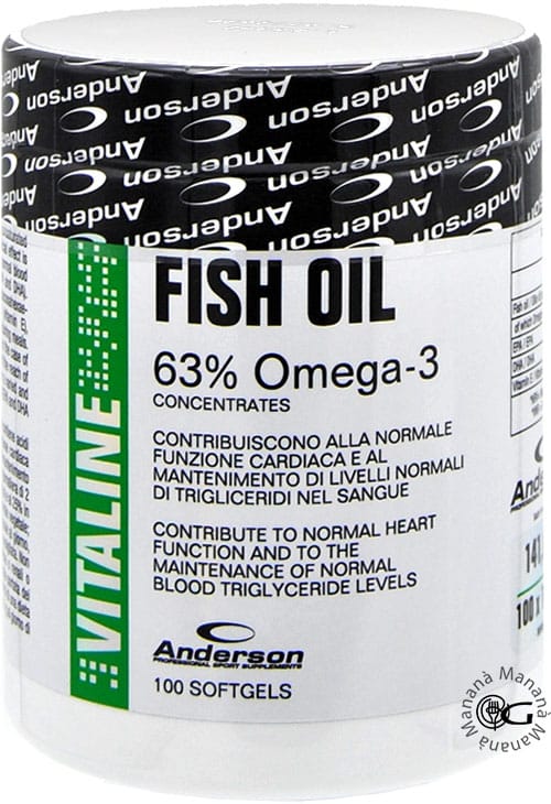 Anderson Fish Oil 63% Omega-3 141,8 g. (100 Perle) - immagine 2
