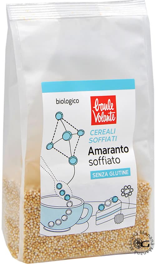 Baule Volante Amaranto Soffiato Bio 100 g.