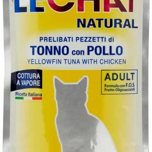 LECHAT NATURAL TONNO CON POLLO GR.80  