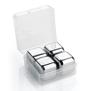Schonhuber Set 4 Cubetti Ghiaccio in Acciaio