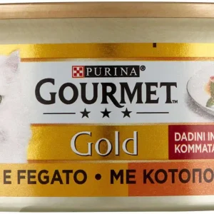 GOURMET GOLD DADINI FEGATO E POLLO GR.85
