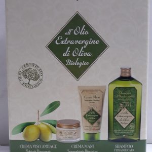 ATHENA’S MEDITERRANEO ALL’OLIO EXTRAVERGINE DI OLIVA BIOLOGICO CONFEZIONE CREMA VISO ANTIAGE+CREMA MANI+SHAMPOO ULTRADELICATO
