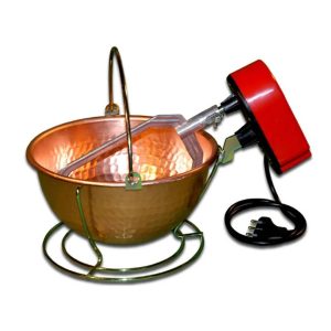 Paiolo Polenta in rame martellato – fondo arrotondato 3 litri