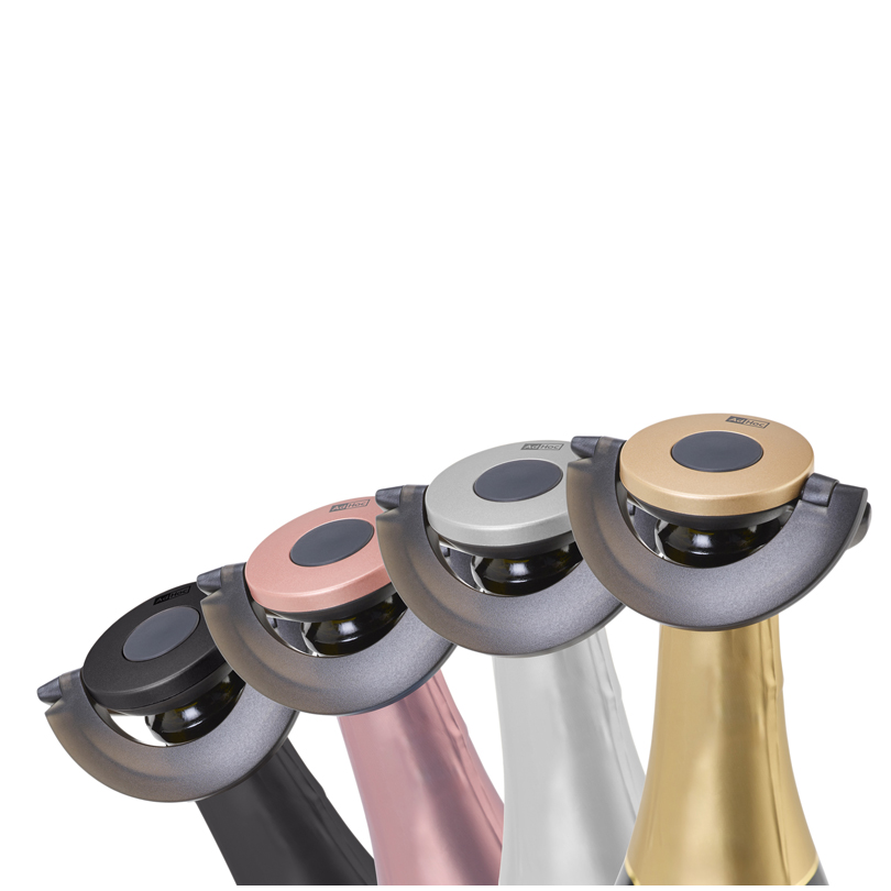 Tappo Spumante & Champagne “Gusto” AdHoc – nero&oro - immagine 2