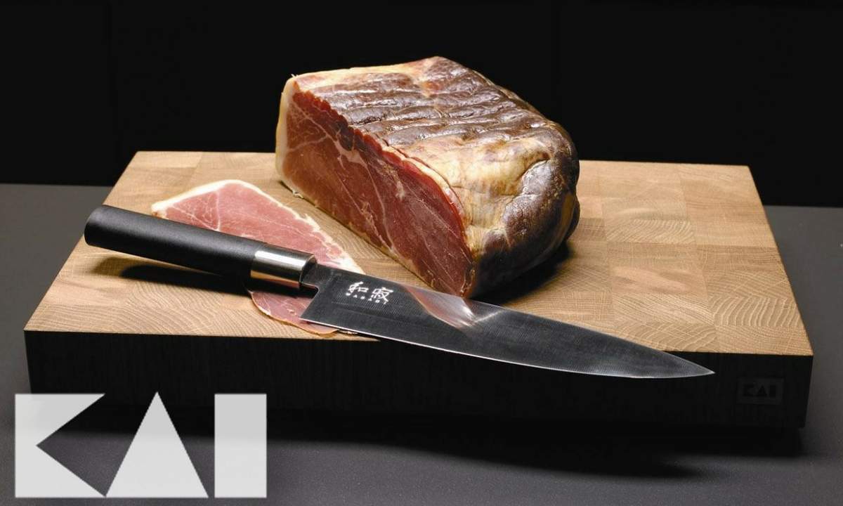 Coltello trinciante stretto Kai 23 cm 6723L Wasabi Black - immagine 5