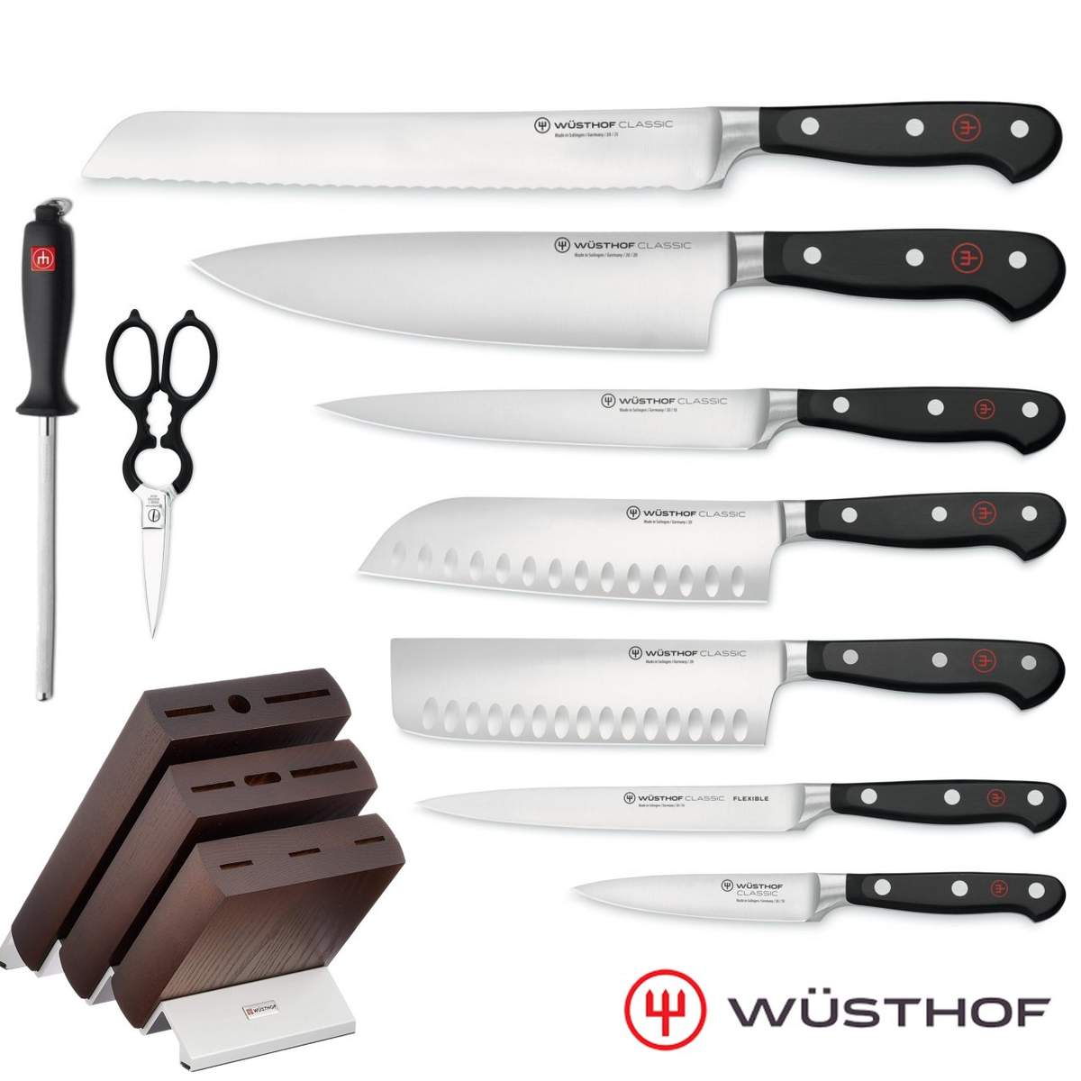 Set Wusthof 9 pezzi + ceppo - immagine 3