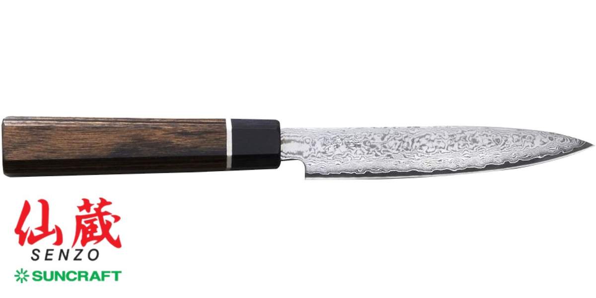 Coltello Utility Suncraft Senzo Black 12 cm BD-02 - immagine 3