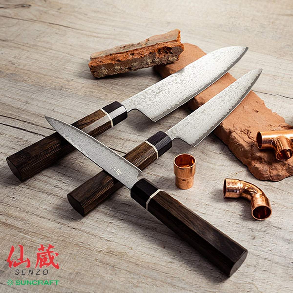 Coltello Utility Suncraft Senzo Black 12 cm BD-02 - immagine 6