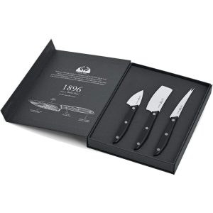 Set 3 coltelli da formaggio Due Cigni 1896 nero 2C 1018