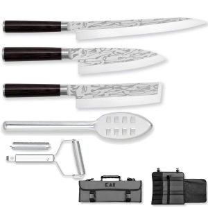 Set 3 coltelli Kai Pro Sho e kit di accessori