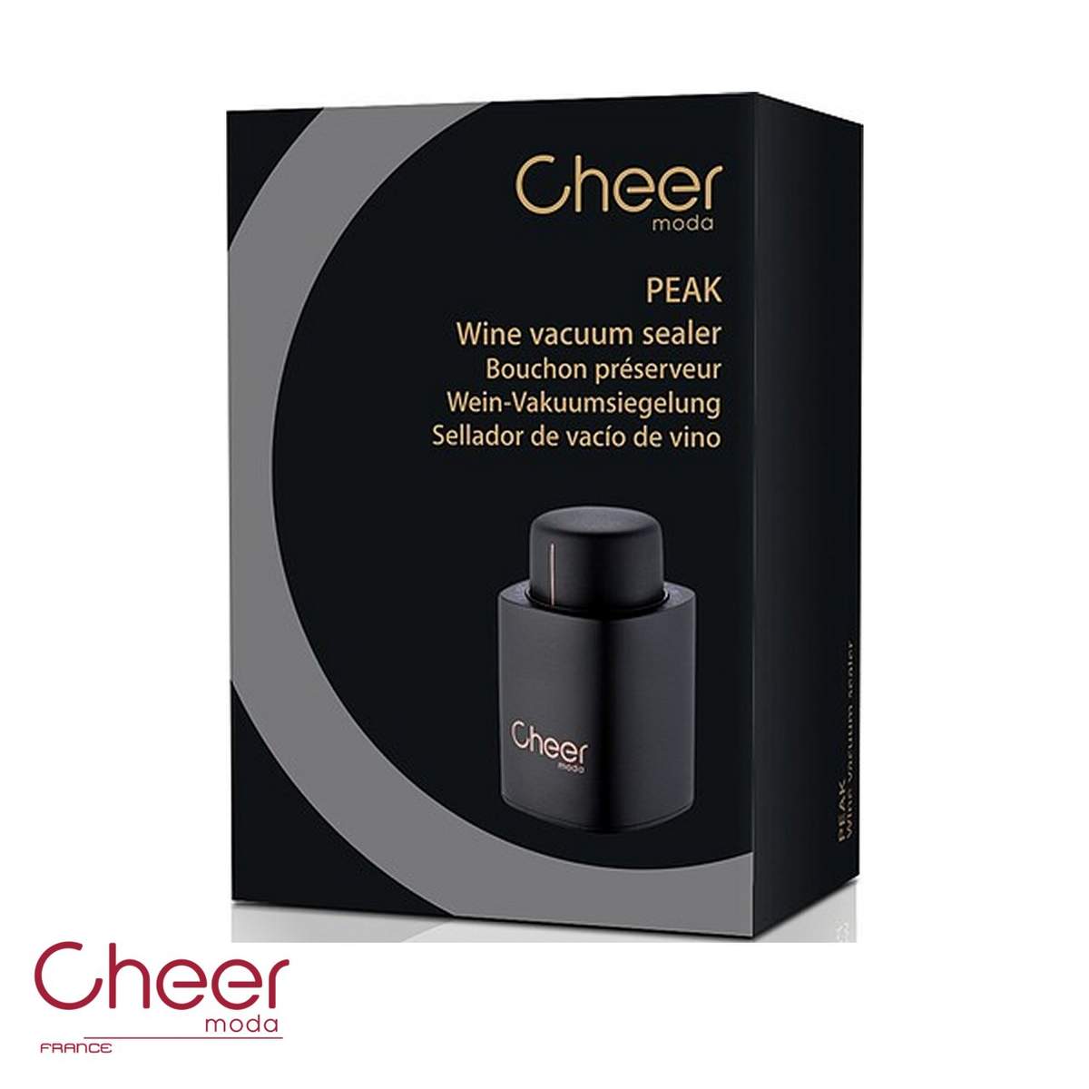 Peak tappo sottovuoto per vino Cheer Moda CH42858 - immagine 4