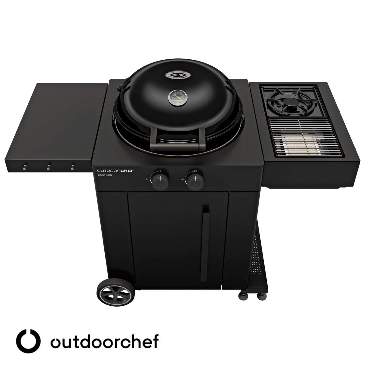 Barbecue sferico Outdoorchef Arosa 570 G Evo Plus Black a gas ODC 18.128.80 - immagine 4