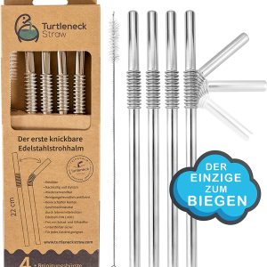 Schonhuber Set 4 Cannucce Pieghevoli in Acciaio