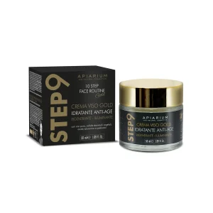 Step 9 Crema Viso Gold Idratante Anti-Age Rigenerante-Illuminante Apiarium