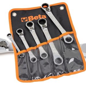 BETA SET CHIAVI POLIGONALI DOPPIE A CRICCHETTO REVERSIBILE mod. 195P/B5