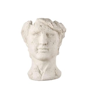 L’Oca Nera Vaso Scultura Testa Uomo