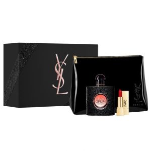 YSL BLACK OPIUM CONFEZIONE EAU DE PARFUM 50 ML+ROSSETTO LABBRA YSL