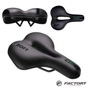 Sella bici BRN Dynamic City Soft Donna Nero Verde