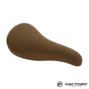Sella bici fixed scamosciata marrone