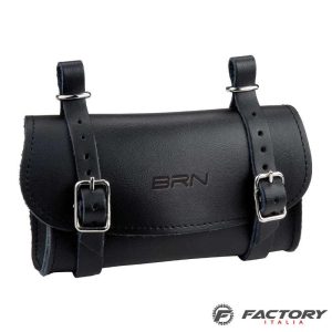 Borsetta Sottosella BRN in cuoio nera