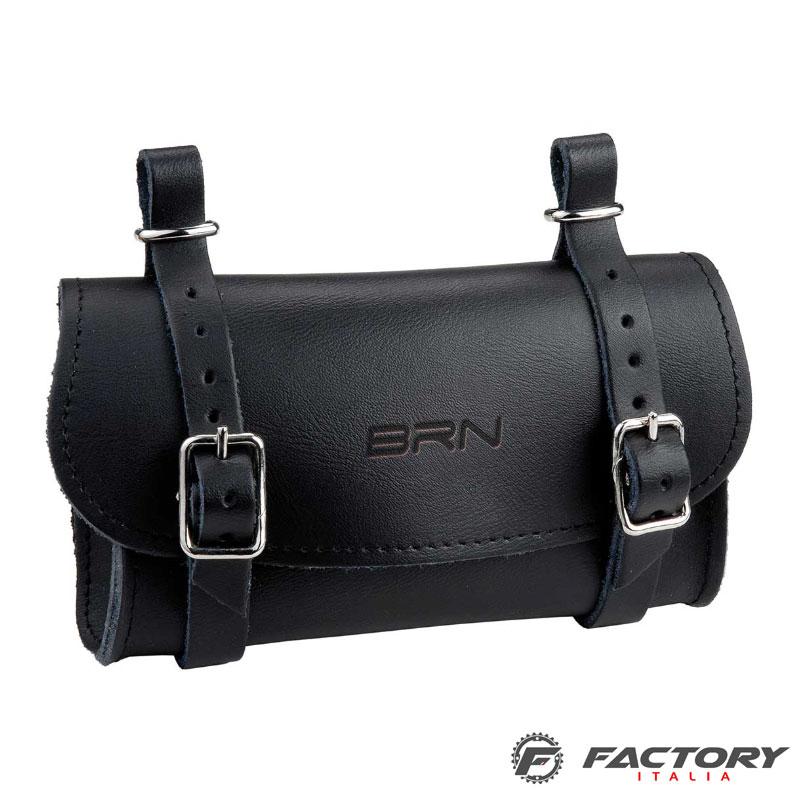 Borsetta Sottosella BRN in cuoio nera - immagine 2