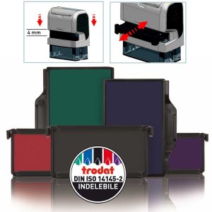 TRODAT PRINTY 6/4928 blister Cartucce di ricambio blister 2 pezzi   viola