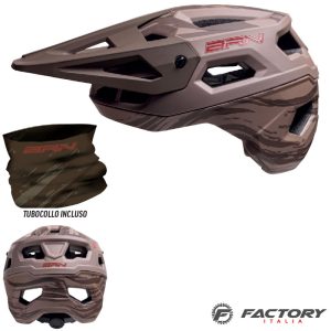 Casco MTB BRN stone marrone