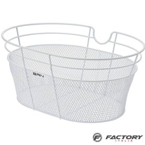 Cesto bici anteriore ovale BRN fantasy bianco