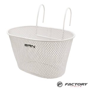 Cesto bici bimbo bianco con ganci