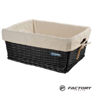 Cesto bici in vimini maxi BRN nera