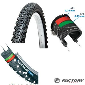 Copertone bici antiforo misura 1×3/8 BRN