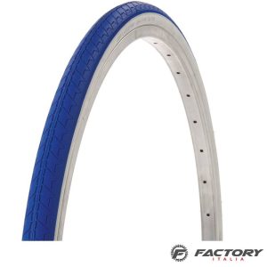 Copertone bici colorato bianco-blu misura 700×28 BRN