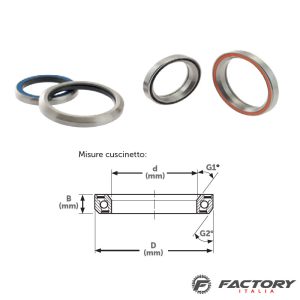 Cuscinetto a sfera per serie sterzo 30.15×41.8×7.0