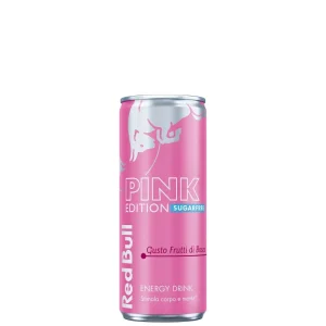 Red Bull Summer Edition Pink Senza Zucchero Frutti Di Bosco cl 25 Lattina X24