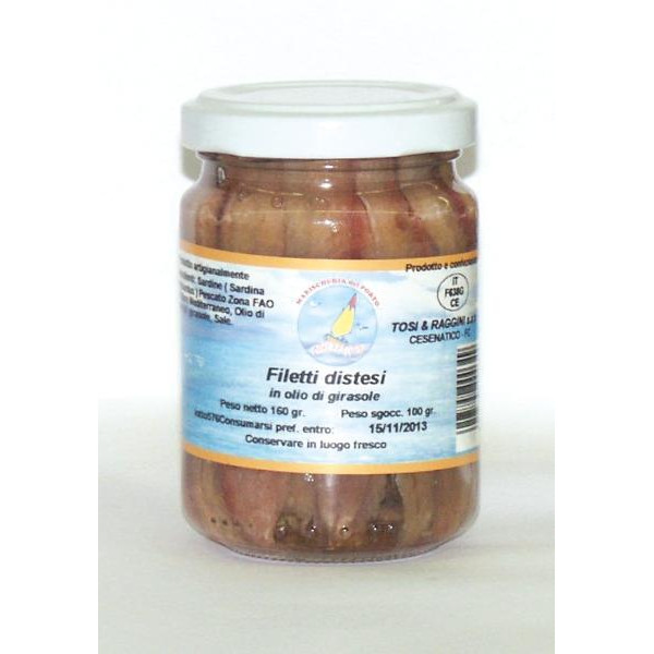 Filetti di Sardine all’Olio di Girasoli TOSI 160gr - immagine 2