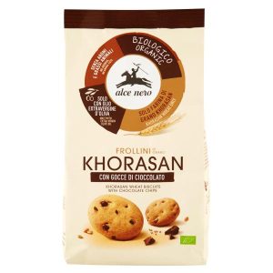 Frollini di Grano Khorasan con Gocce di Cioccolato Bio ALCE NERO 300gr