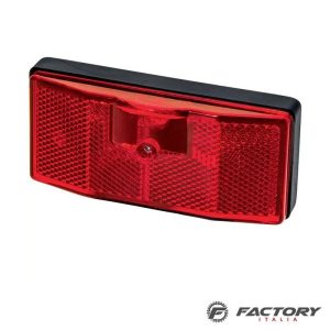 Fanale bici portapacchi posteriore con lampadina e catadiottro