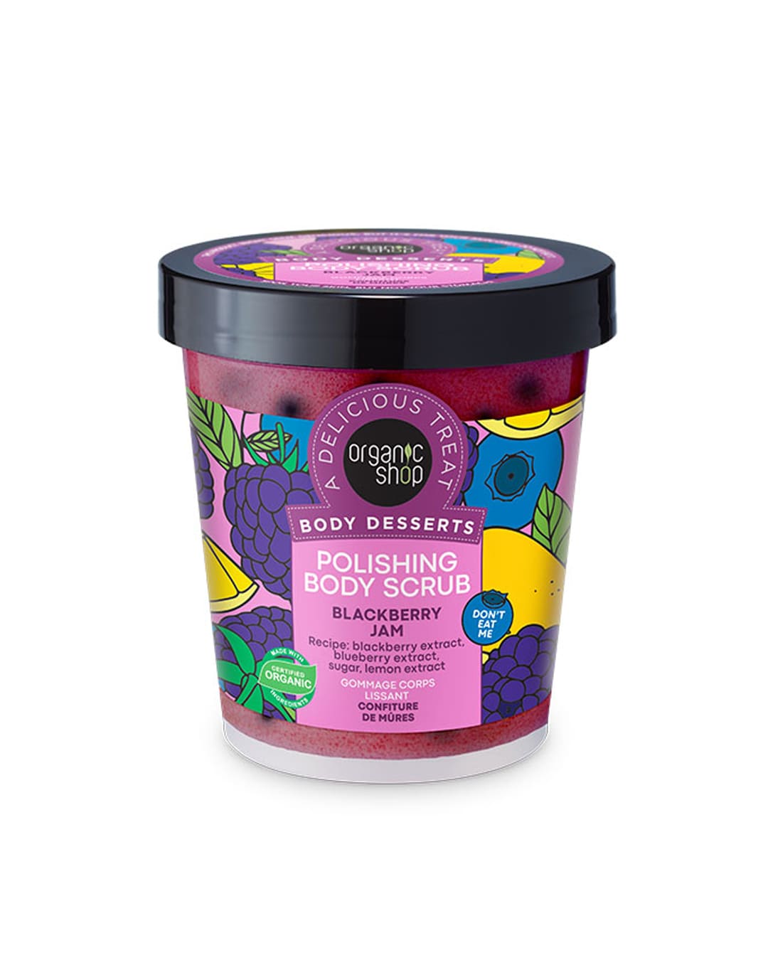 BLACKBERRY JAM BODY SCRUB organic shop