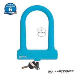 Lucchetto ad arco fixed BRN azzurro