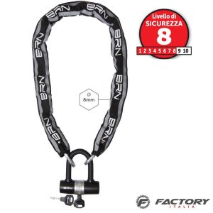 Lucchetto bici a catena reflective hammer