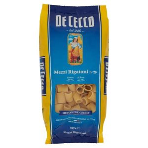 Mezzi Rigatoni n° 26 DE CECCO 500gr