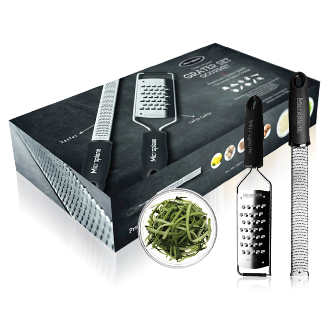 Microplane – Gourmet Set: Grattugia Zester & Grattugia Ultra Spessa - immagine 3