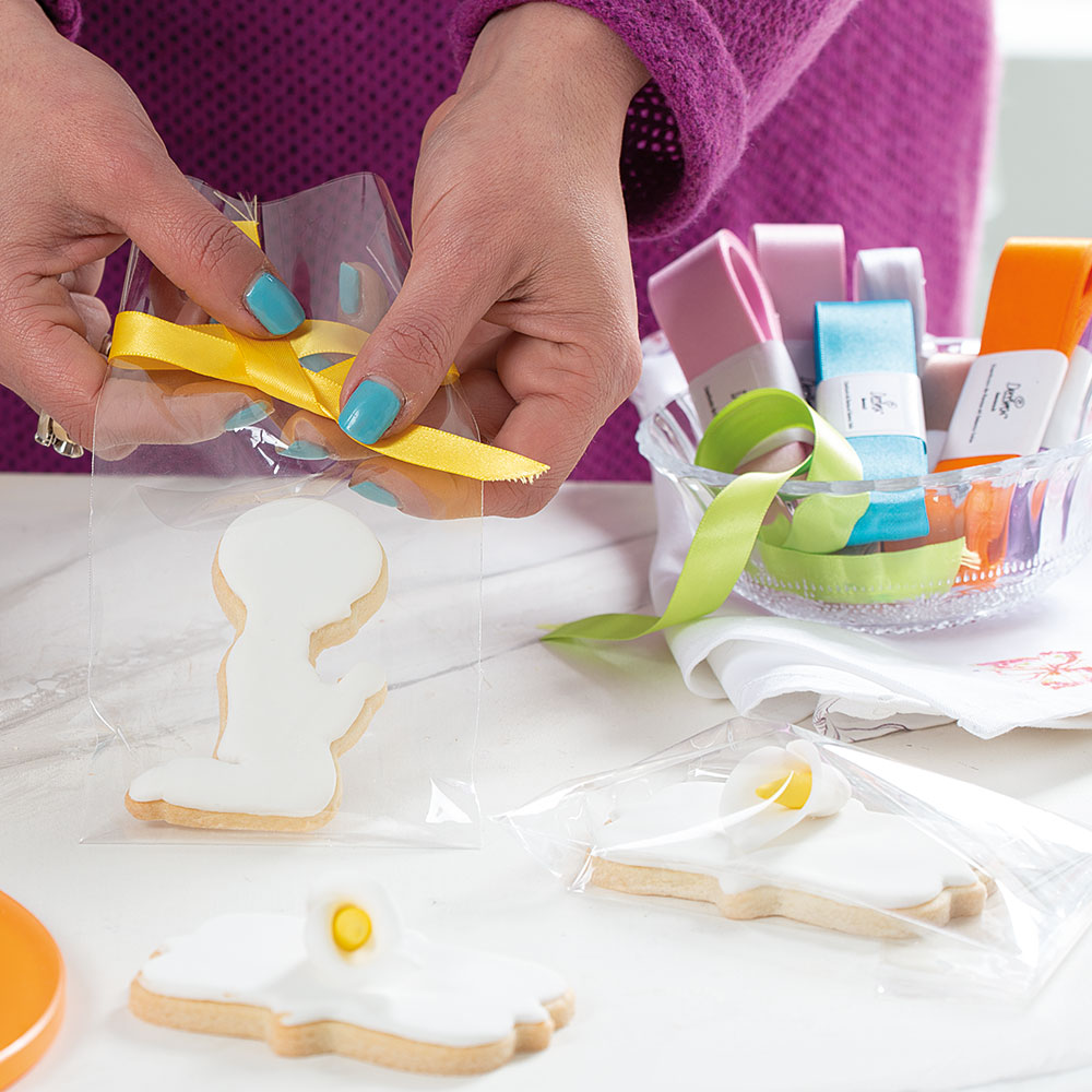 Nastro in Raso Alto cm 2,5Hx3 metri – Verde Chiaro - immagine 4