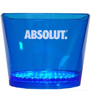 Secchiello Absolut Grande Led Blue Illuminato Big Ice 8b035 (31x31x25 Cm)