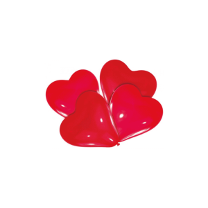 Palloncini Cuore Rosso in Lattice 30CM 4PZ