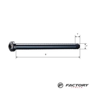 Perno passante bolt posteriore M12XP1.0 lungo 164 mm