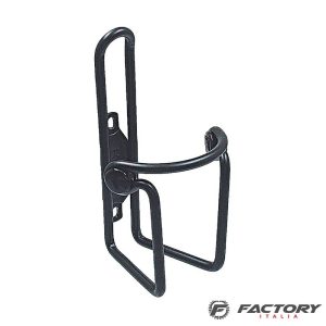 Portaborraccia bici in alluminio antivibrazione nero