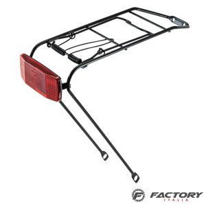 Portapacco posteriore bici in acciaio misura 20 pollici nero