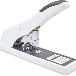 Rapesco Cucitrice ECO HD-140 per alti spessori con velocissimo sistema di avancarica con apertura tramite pulsante posteriore. Prodotta con un alta percentuale di plastiche riciclate. Cuce fino a 140 fogli da g 80 Bianco