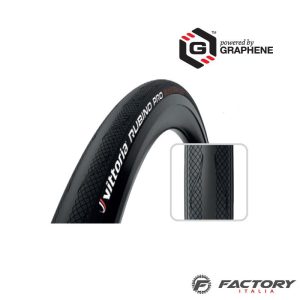Copertone bici corsa vittoria rubino pro 650×23 nero